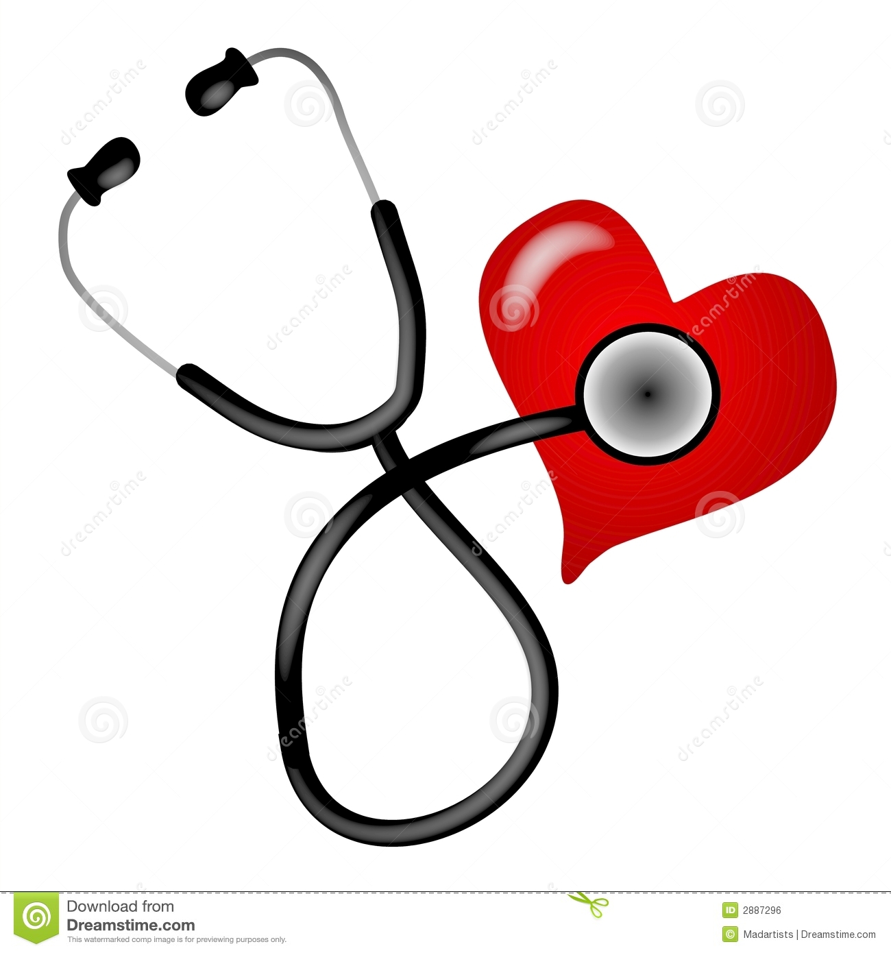 Detail Heart Stethoscope Clipart Free Nomer 39