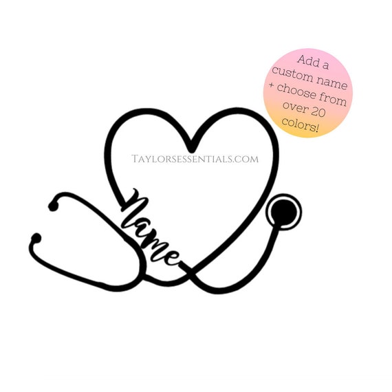 Detail Heart Stethoscope Sticker Nomer 42