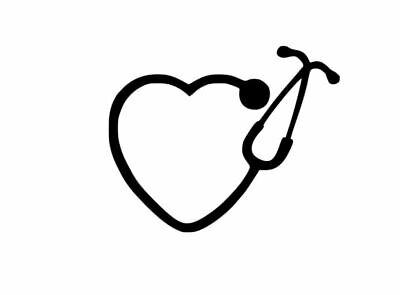 Detail Heart Stethoscope Sticker Nomer 46