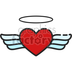 Detail Heart With Angel Wings Clipart Nomer 20