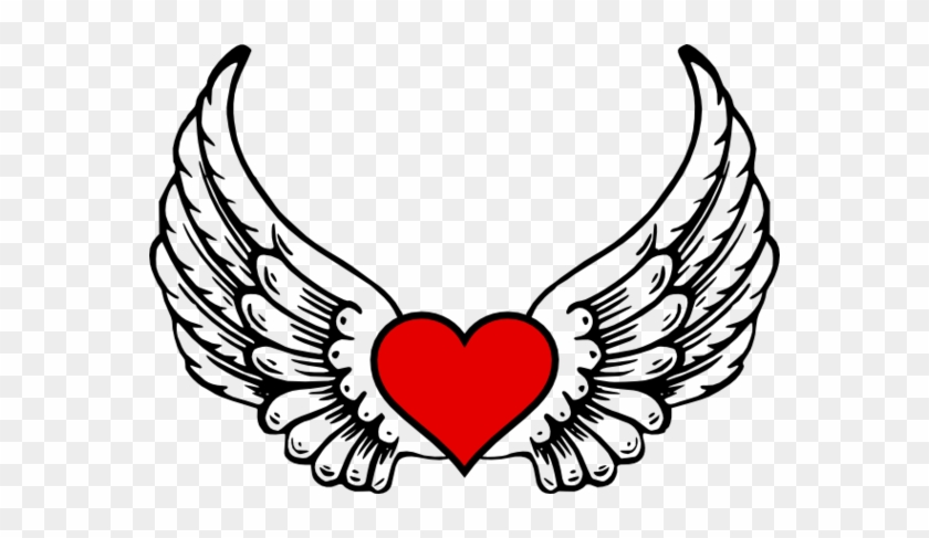 Detail Heart With Angel Wings Clipart Nomer 29