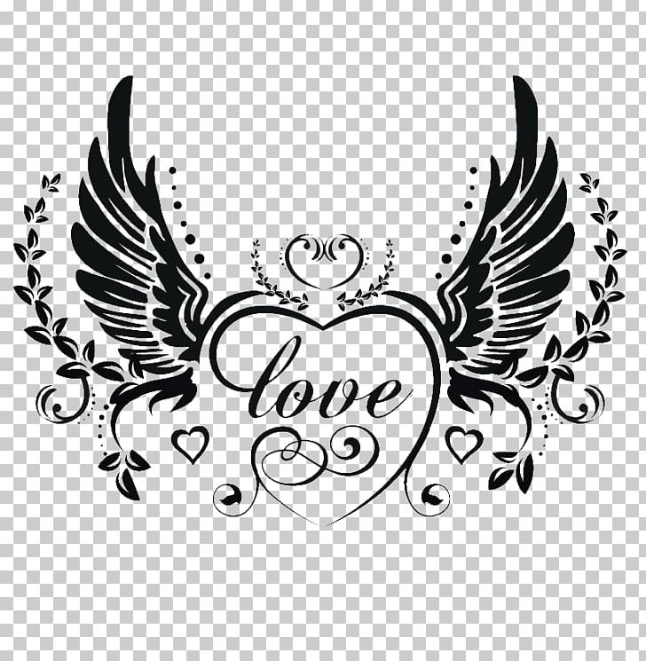 Detail Heart With Angel Wings Clipart Nomer 31