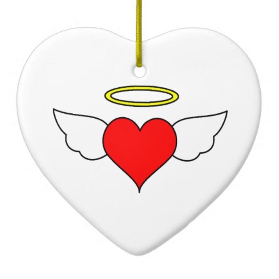 Detail Heart With Angel Wings Clipart Nomer 32