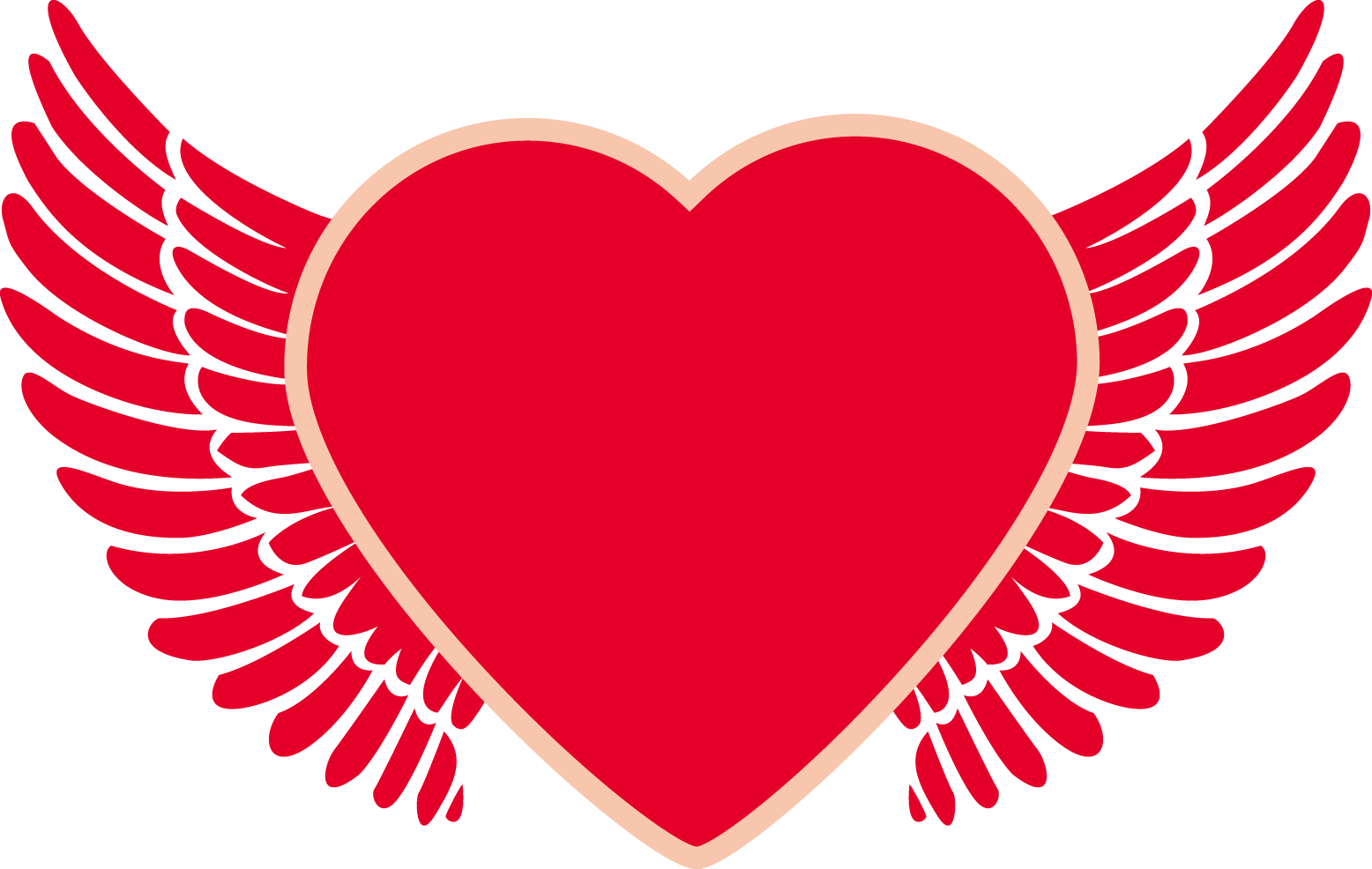 Detail Heart With Angel Wings Clipart Nomer 33