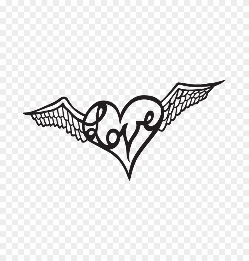 Detail Heart With Angel Wings Clipart Nomer 40