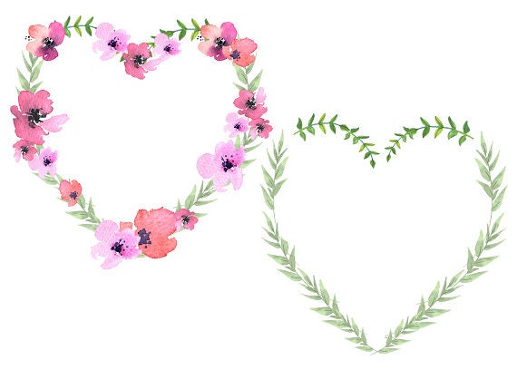 Detail Heart Wreath Clipart Nomer 26