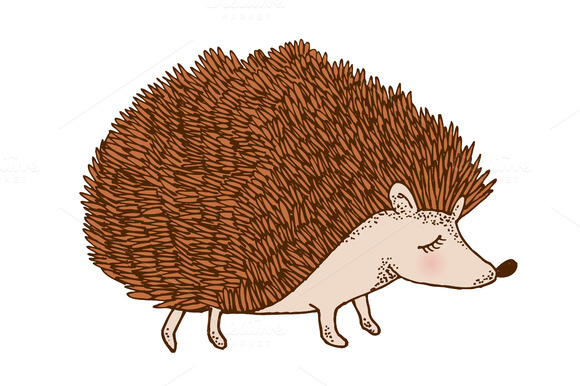 Detail Hedgehog Clipart Free Nomer 26