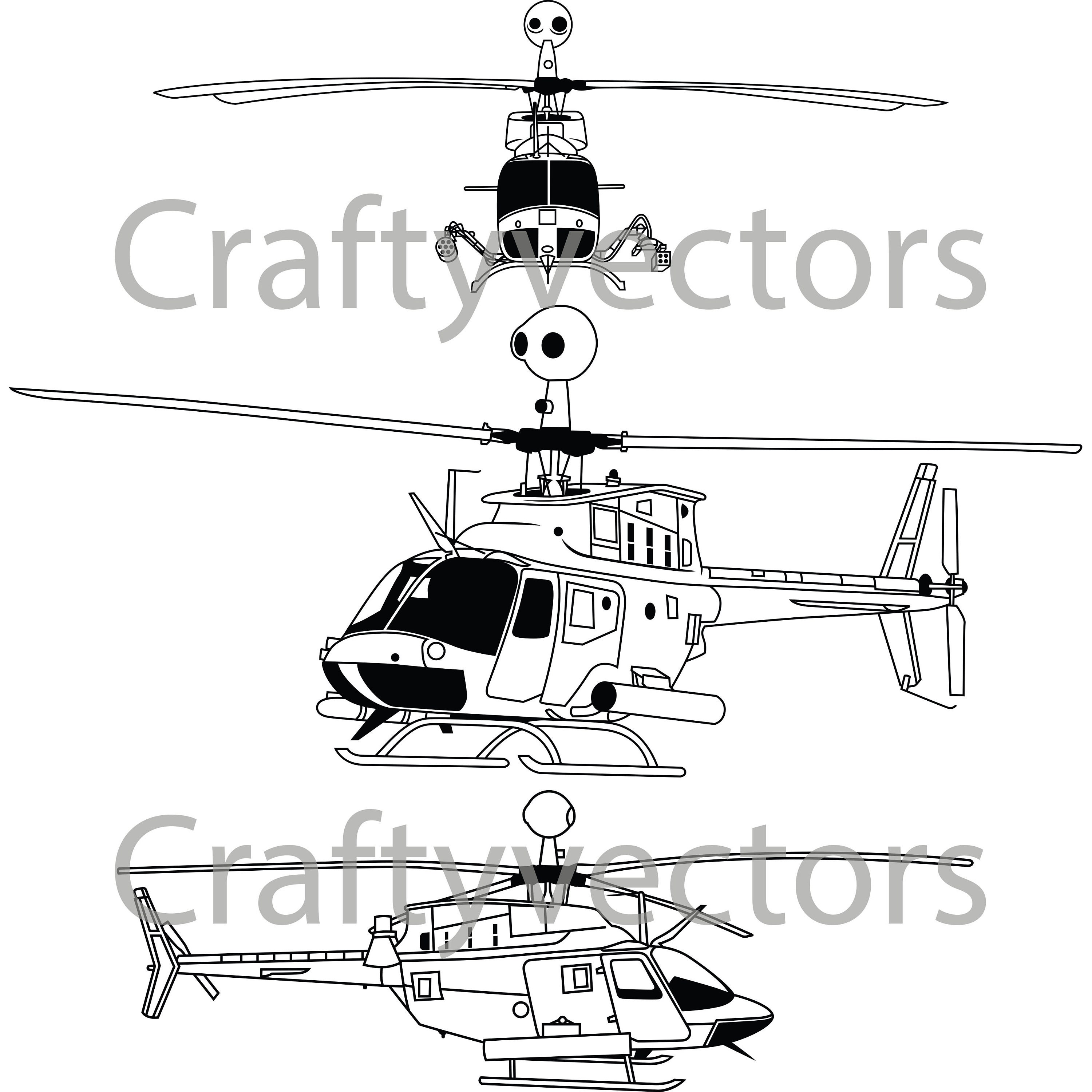 Detail Helicopter Vector Png Nomer 33