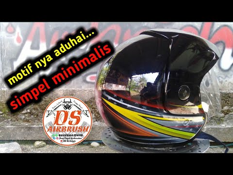 Detail Helm Airbrush Simple Nomer 5
