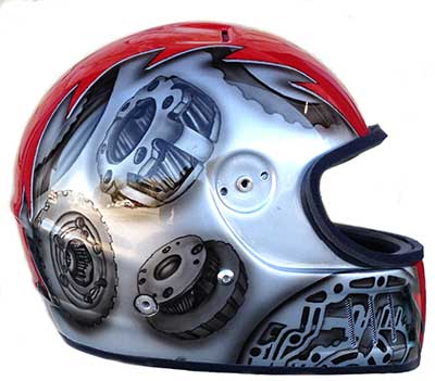 Detail Helm Airbrush Simple Nomer 41