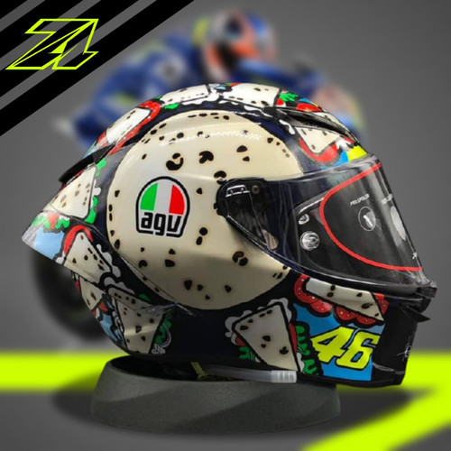 Detail Helm Full Face Valentino Rossi Nomer 4