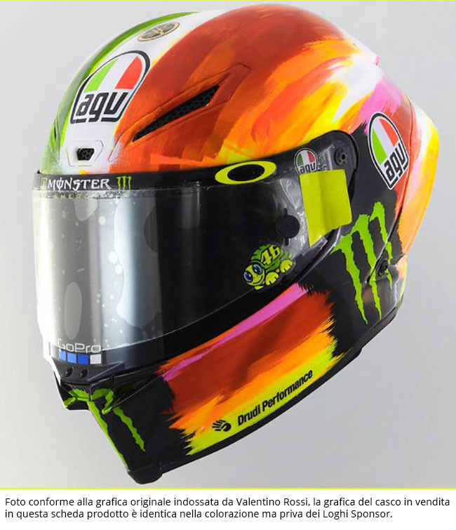 Detail Helm Full Face Valentino Rossi Nomer 46