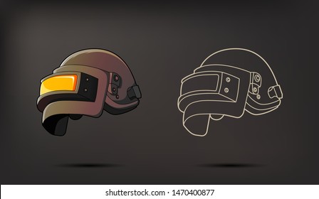 Detail Helm Pubg Vector Nomer 15