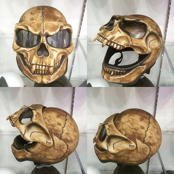 Detail Helm Tengkorak Full Face Nomer 12