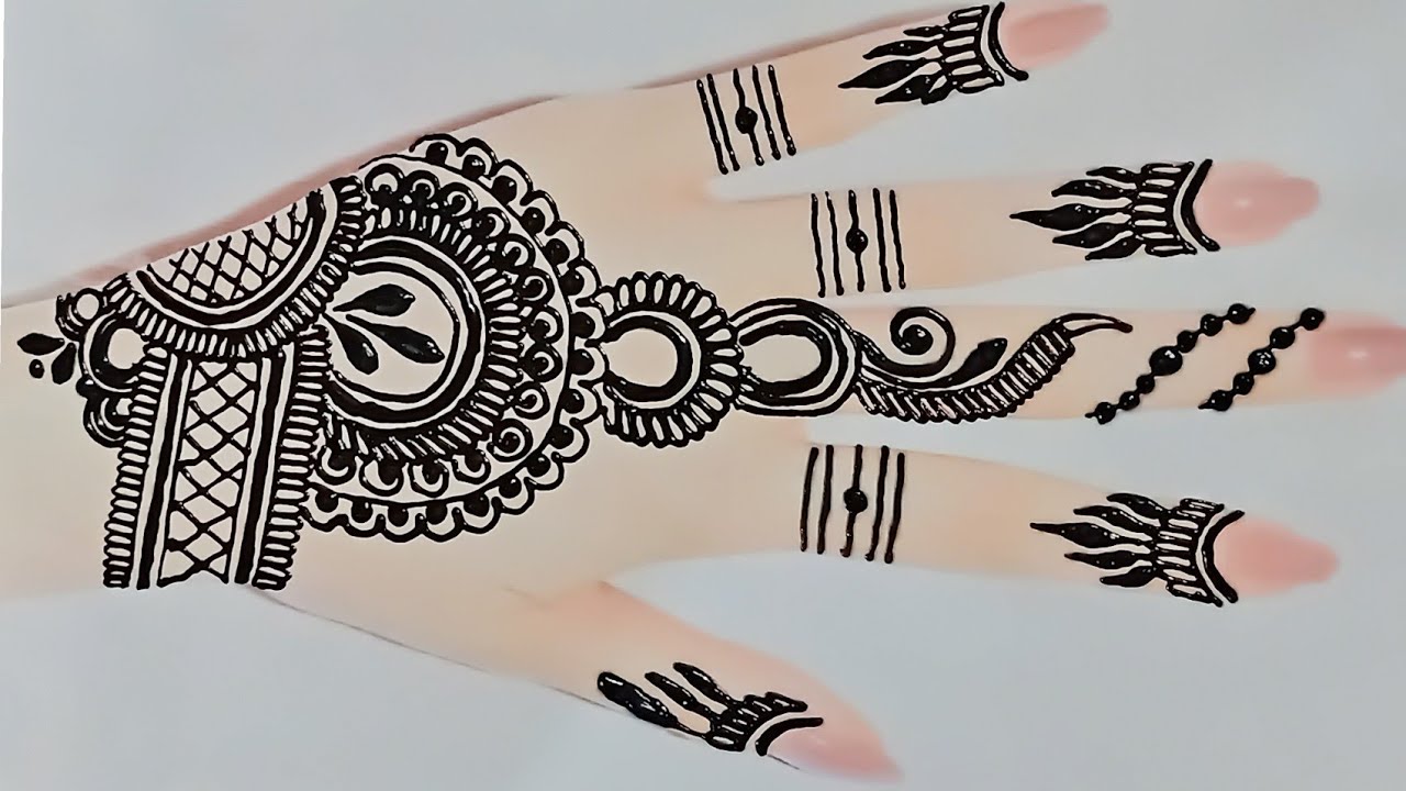 Detail Henna Art Simple Jari Nomer 17