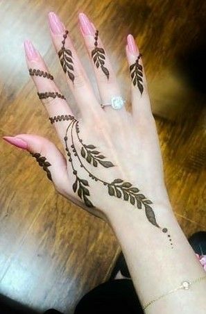 Detail Henna Art Simple Jari Nomer 3