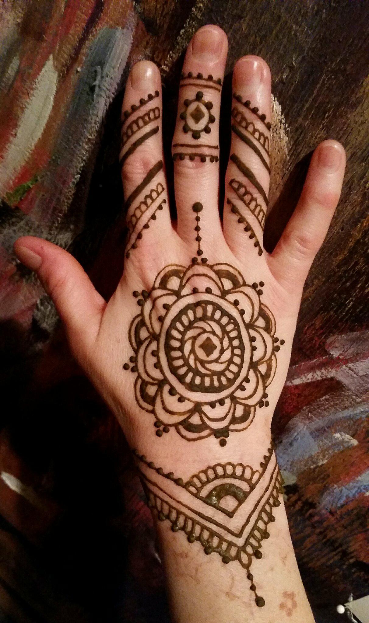 Detail Henna Art Simple Jari Nomer 26
