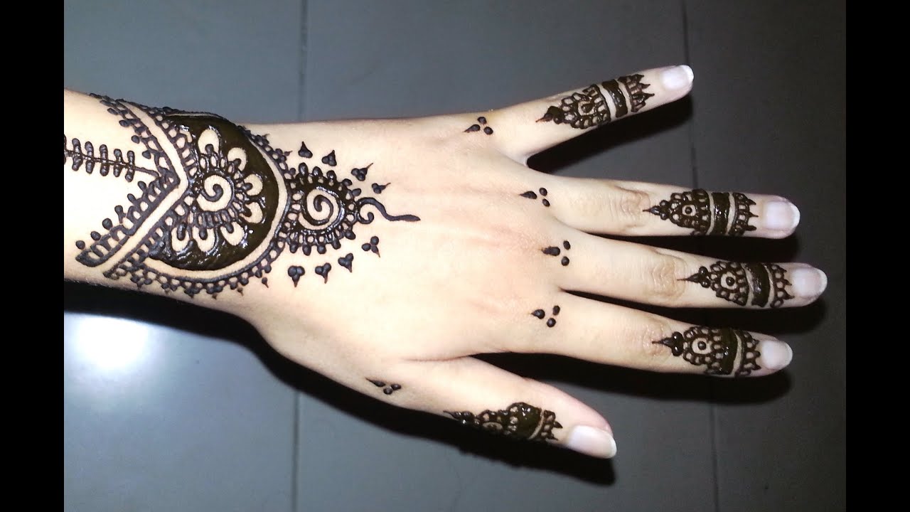 Detail Henna Art Simple Jari Nomer 9