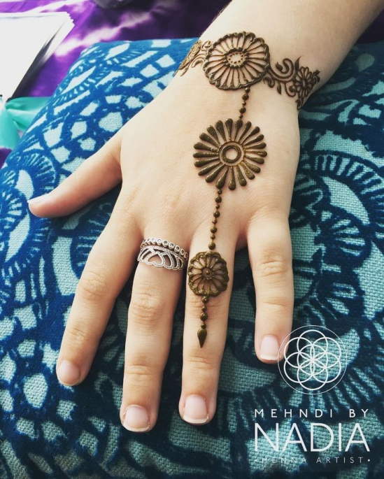 Detail Henna Art Simple Tangan Nomer 23