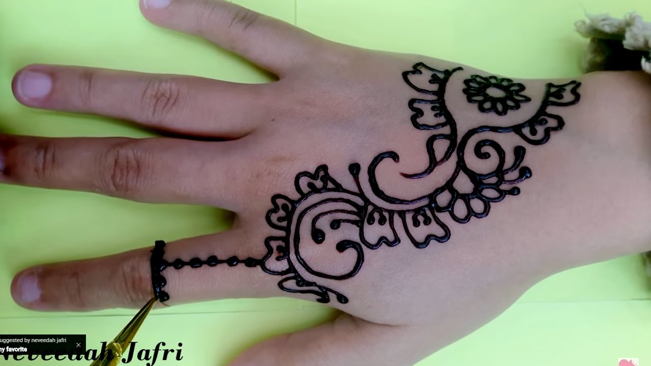 Detail Henna Art Simple Tangan Nomer 10