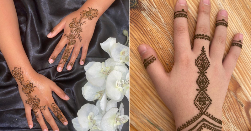 Detail Henna Bunga Simple Terbaru Nomer 27