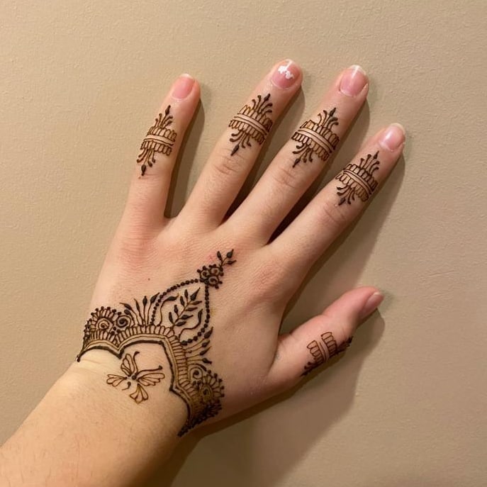 Detail Henna Gambar Kupu Kupu Nomer 30