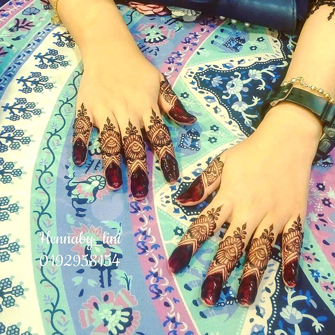 Detail Henna Jari Simple Nomer 10