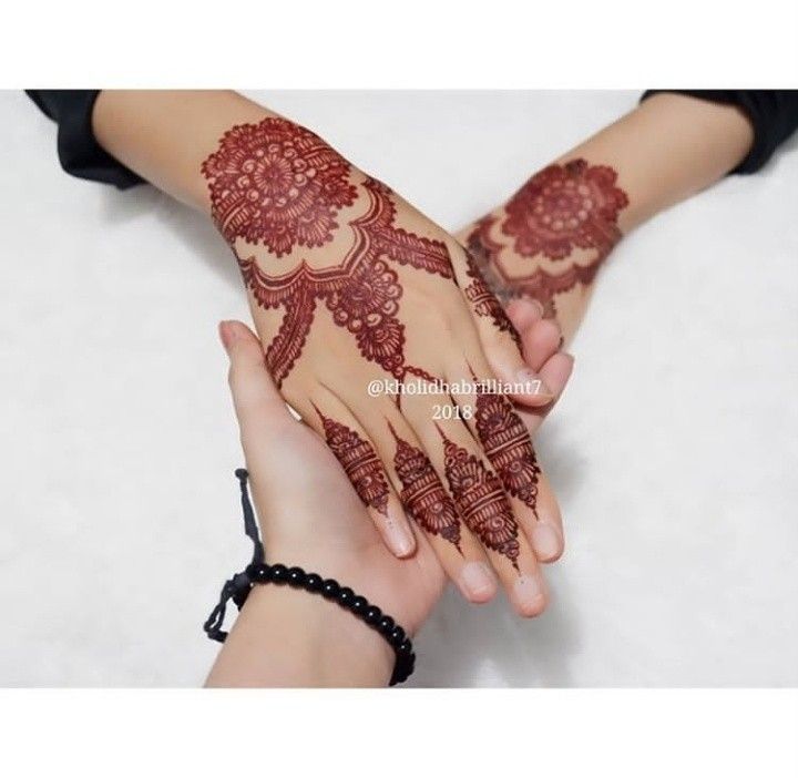 Detail Henna Merah Maroon Nomer 27