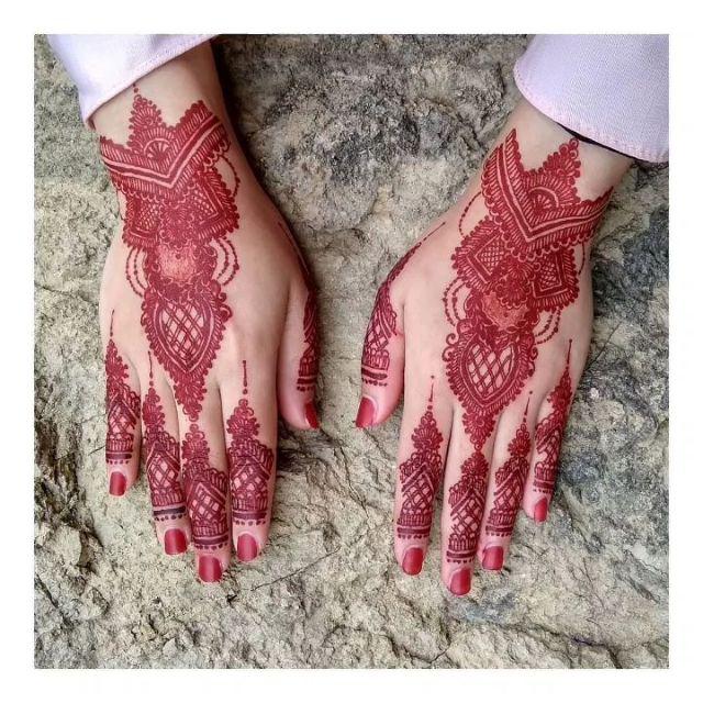 Detail Henna Merah Maroon Nomer 5