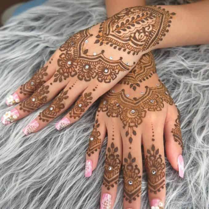 Detail Henna Pengantin Simple Dan Cantik Nomer 37