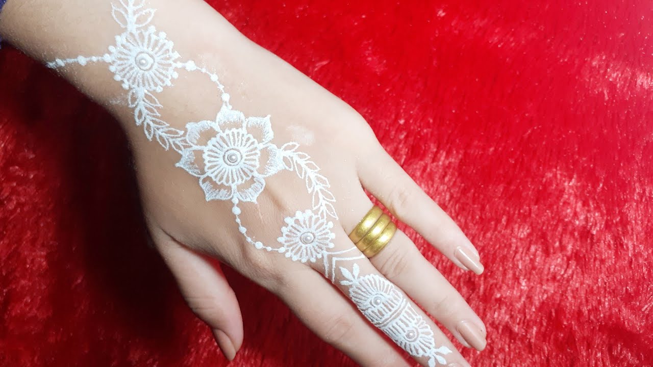 Detail Henna Putih Pengantin Simple Nomer 21