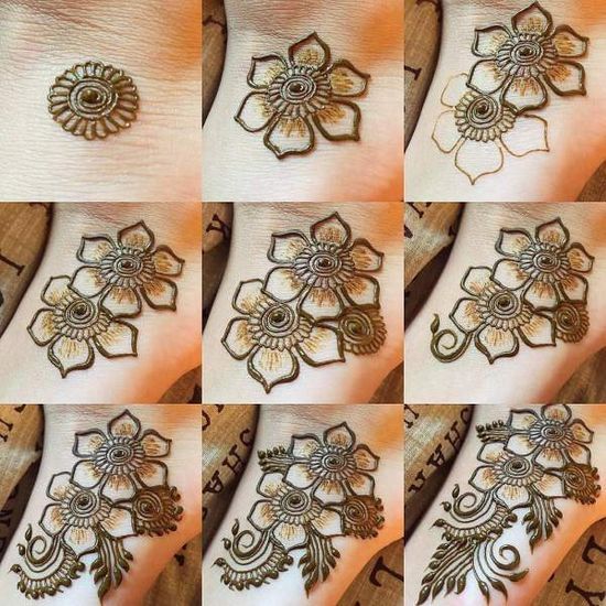Detail Henna Simple Bunga Nomer 2