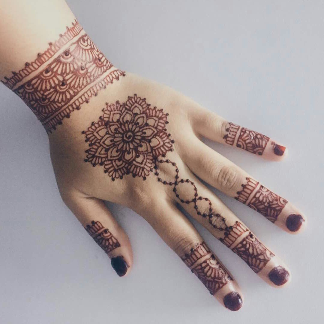 Detail Henna Simple Bunga Nomer 11
