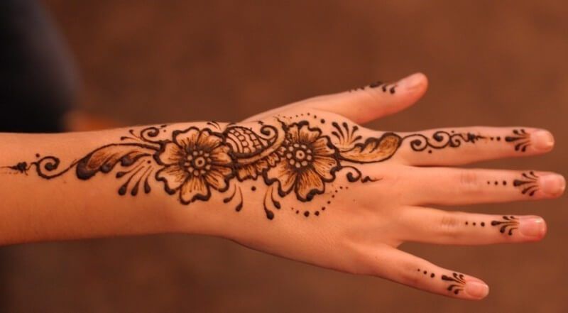 Detail Henna Simple Bunga Nomer 13