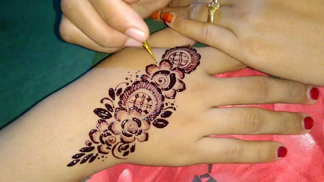 Detail Henna Simple Bunga Nomer 16