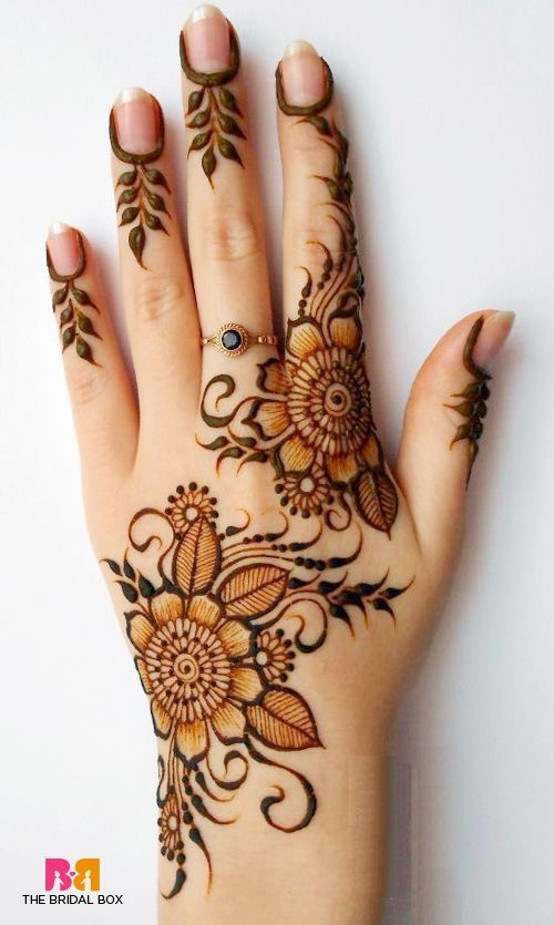 Detail Henna Simple Bunga Nomer 31