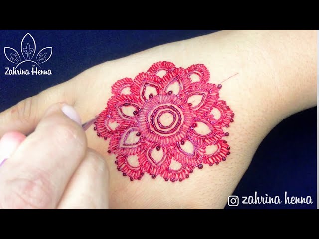 Detail Henna Simple Bunga Nomer 35