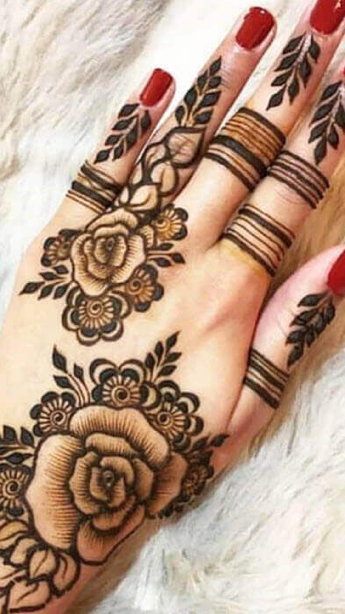 Detail Henna Simple Bunga Nomer 36