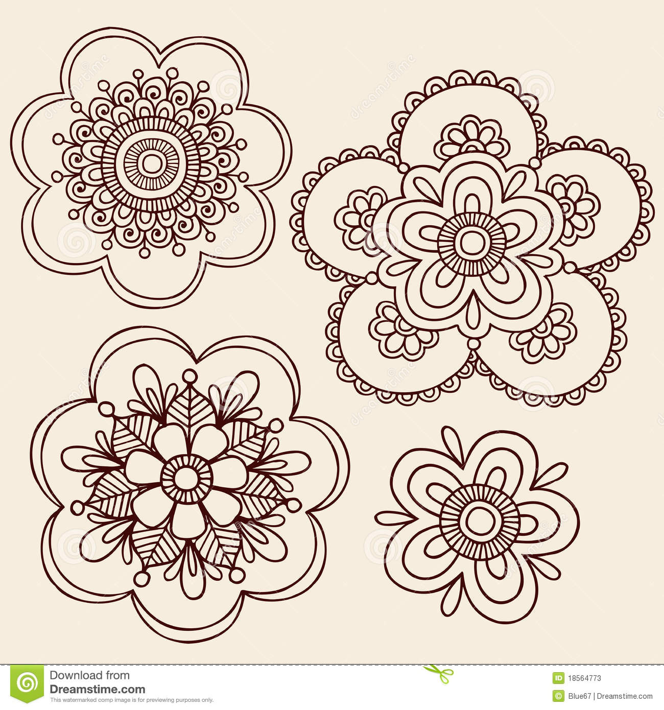 Detail Henna Simple Bunga Nomer 41