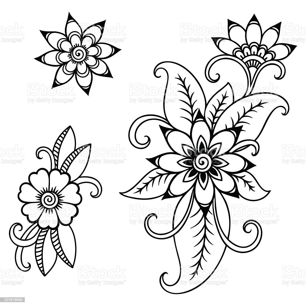 Detail Henna Simple Bunga Nomer 46