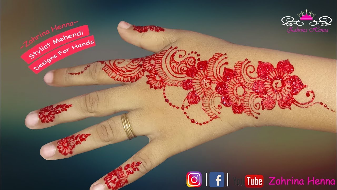 Detail Henna Simple Dan Cantik Nomer 21