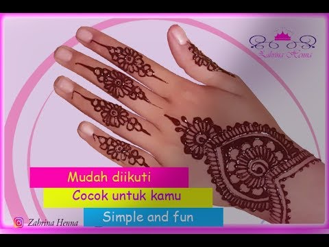 Detail Henna Simple Dan Cantik Nomer 3