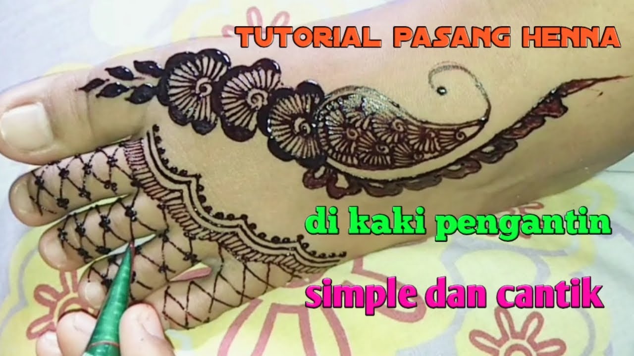 Detail Henna Simple Di Kaki Nomer 36