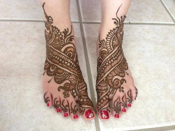 Detail Henna Simple Di Kaki Nomer 45