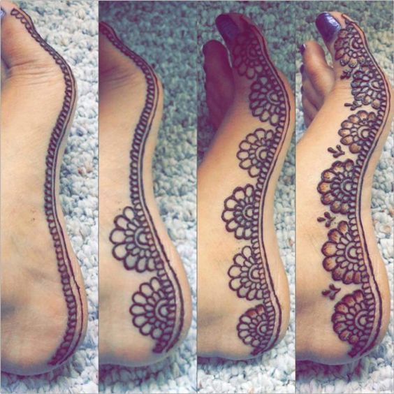 Detail Henna Simple Di Kaki Nomer 55