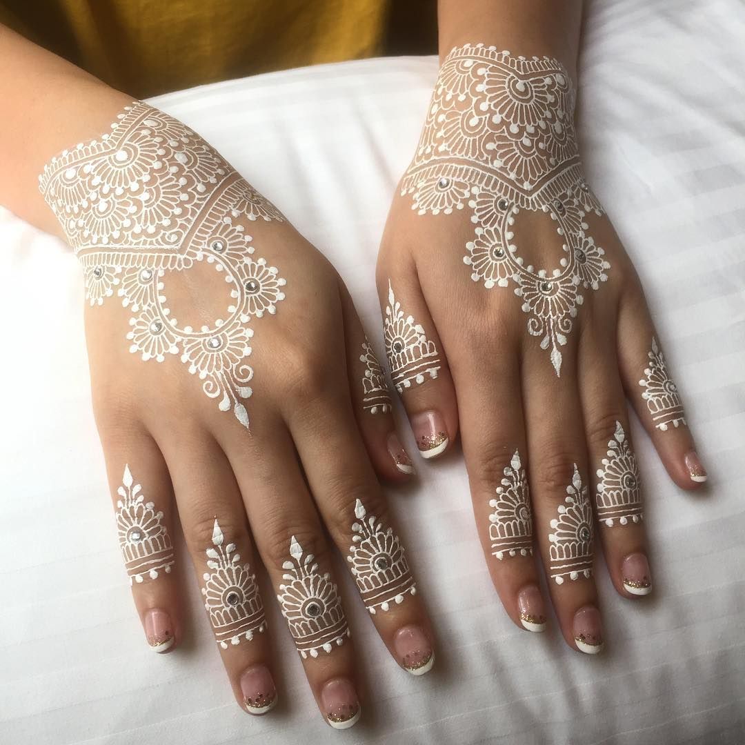 Detail Henna Simple Putih Nomer 4