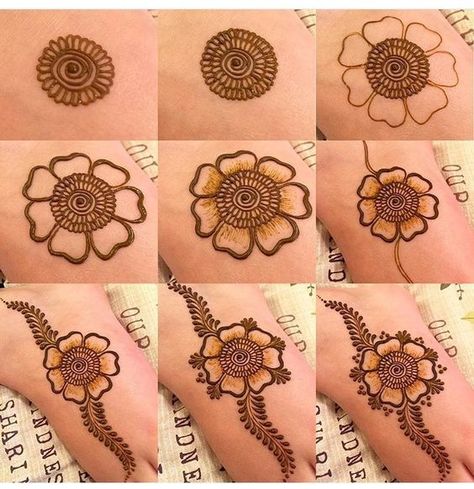 Detail Henna Tangan Bunga Simple Nomer 15