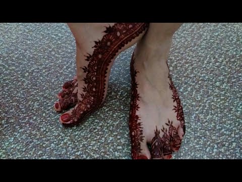 Detail Henna Tangan Dan Kaki Pengantin Simple Nomer 6