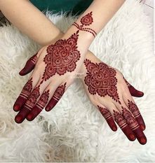 Henna Tangan Pengantin Simple - KibrisPDR