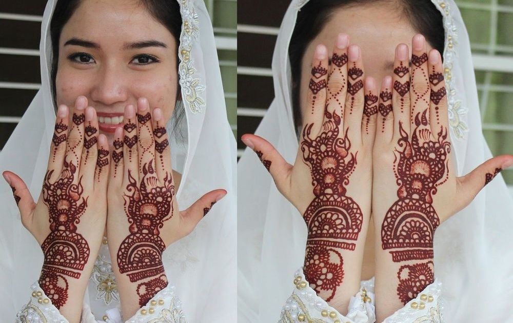 Detail Henna Tangan Pengantin Simple Nomer 27